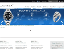 Tablet Screenshot of cortex-dental.com